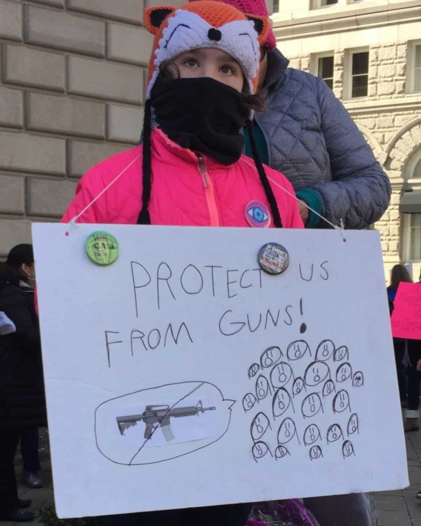 Young Leah Marie on the March