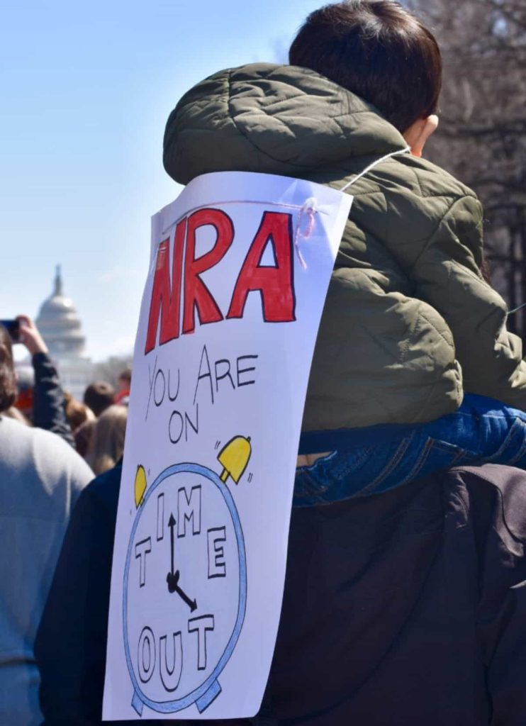 Young Protester at the NRA march