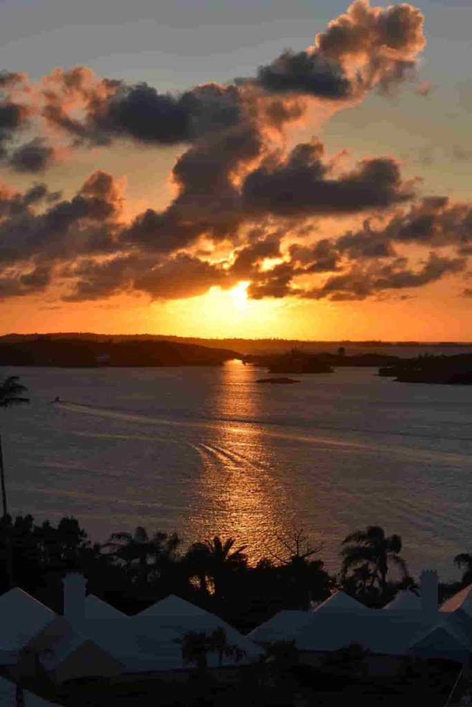 A Bermuda sunset from a similar vantage point